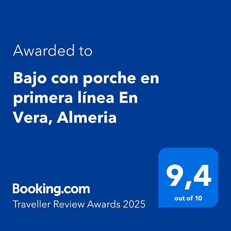 Apartment Bajo Con Porche En Primera Linea En Vera, Almeria
